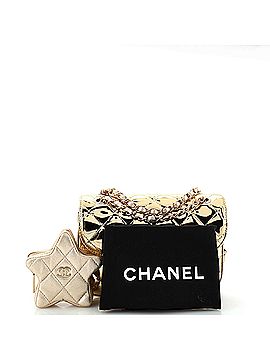 Chanel Classic Single Flap Bag with Star Coin Purse Quilted Metallic Leather Mini (view 2)
