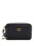 Christian Dior 100% Leather Black Caro Double Pouch Crossbody Bag Leather One Size - photo 1