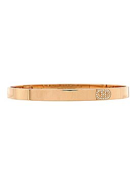 Hermès H d'Ancre Bracelet 18K Rose Gold with Diamonds Small (view 1)