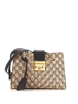 Gucci Padlock Chain Tote Printed GG Coated Canvas Small (view 1)