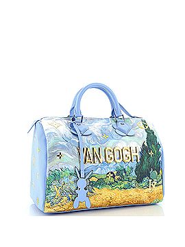 Louis Vuitton Speedy Handbag Limited Edition Jeff Koons Van Gogh Print Canvas 30 (view 2)