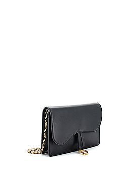 Christian Dior Saddle Chain Clutch Leather (view 2)