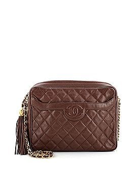 Chanel Vintage Front Pocket Camera Bag Quilted Caviar Small (view 1)