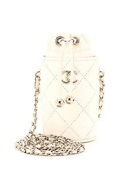 Chanel Drawstring Bucket with Chain Quilted Lambskin Mini (view 1)