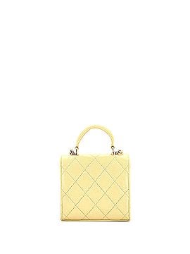 Chanel Square Classic Flap Top Handle Clutch with Chain Quilted Lambskin (view 2)