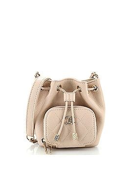 Chanel Business Affinity Drawstring Bucket Bag Quilted Caviar Mini (view 1)