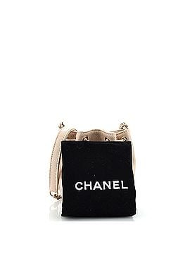 Chanel Business Affinity Drawstring Bucket Bag Quilted Caviar Mini (view 2)