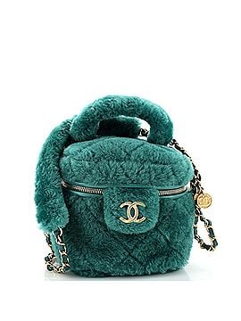 Chanel Coconing Top Handle Vanity Case with Chain Quilted Shearling Small (view 1)