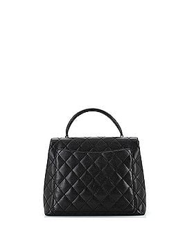 Chanel Vintage Classic Top Handle Flap Bag Quilted Caviar Jumbo (view 2)