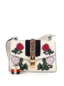 Gucci Sylvie Shoulder Bag Embroidered Leather Small (view 1)