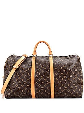 Louis Vuitton Keepall Bandouliere Bag Monogram Canvas 55 (view 1)