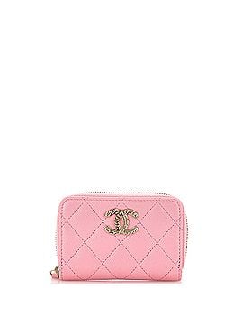 Chanel Multichain CC Zip Coin Purse Quilted Caviar Small (view 1)