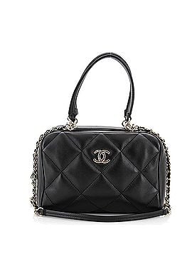 Chanel CC Chain Zip Bowling Bag Quilted Lambskin Small (view 1)