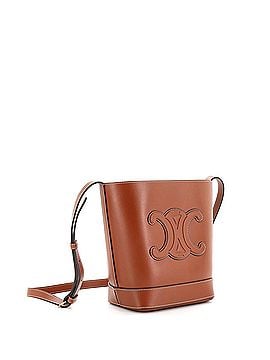 Céline Cuir Triomphe Bucket Bag Leather Small (view 2)