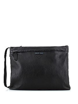 Prada Concept Zip Pocket Messenger Bag Leather Large (view 1)
