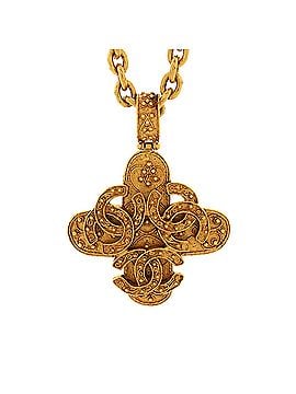 Chanel Vintage Triple CC Chain Necklace Metal (view 1)