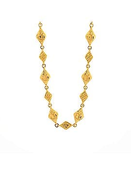 Chanel Vintage Diamond Coco Mademoiselle Long Necklace Metal (view 1)