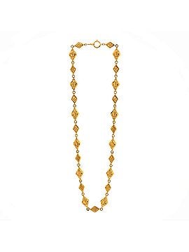 Chanel Vintage Diamond Coco Mademoiselle Long Necklace Metal (view 2)