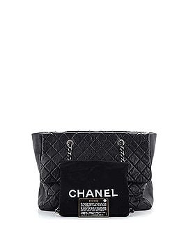 Chanel Front Pocket Shopping Tote Quilted Calfskin Medium (view 2)