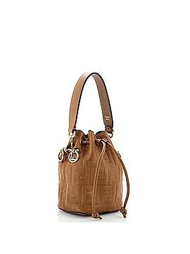Fendi Mon Tresor Bucket Bag Zucca Embossed Leather Mini (view 2)