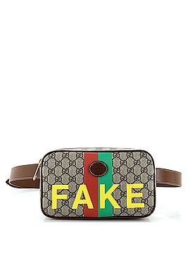 Gucci Fake/Not Zip Belt Bag Printed GG Coated Canvas (view 1)