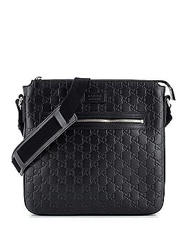 Gucci Signature Zip Messenger Bag Guccissima Leather Small (view 1)