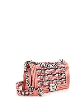 Chanel Boy Flap Bag Woven PVC with Lambskin Old Medium (view 2)