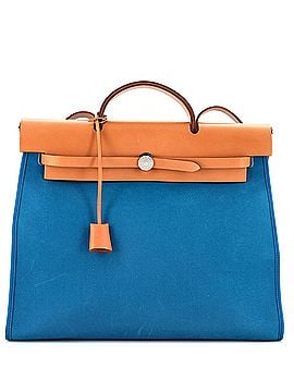 Hermès Herbag Zip Leather and Toile 39 (view 1)