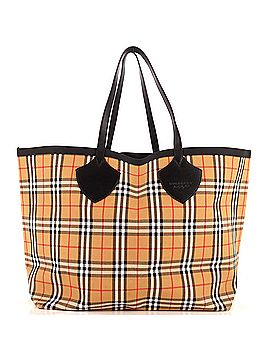 Burberry Reversible Giant Tote Vintage Check Canvas XL (view 1)