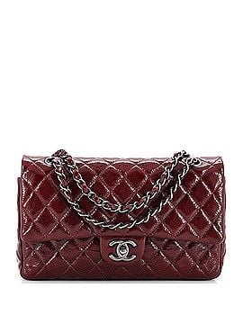 Chanel Classic Double Flap Bag Quilted Crinkled Patent Medium (view 1)