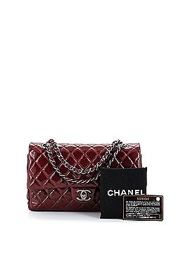 Chanel Classic Double Flap Bag Quilted Crinkled Patent Medium (view 2)