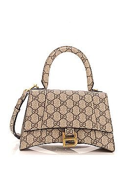 Gucci x Balenciaga The Hacker Project Hourglass Top Handle Bag GG Coated Canvas Small (view 1)