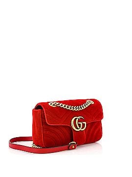 Gucci GG Marmont Flap Bag Matelasse Velvet Mini (view 2)