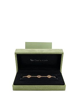 Van Cleef & Arpels Vintage Alhambra 5 Motifs Bracelet 18K Rose Gold (view 2)