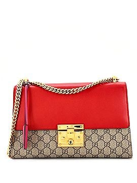 Gucci Padlock Shoulder Bag GG Coated Canvas and Leather Medium (view 1)