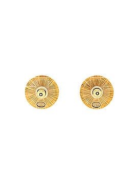 Chanel CC Round Stud Earrings Metal with Crystals (view 2)