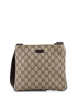 Gucci Zip Top Messenger Bag GG Coated Canvas Small (view 1)