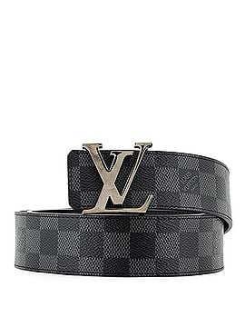 Louis Vuitton LV Initiales Reversible Belt Damier Graphite and Damier Infini Leather Wide (view 1)