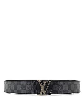 Louis Vuitton LV Initiales Reversible Belt Damier Graphite and Damier Infini Leather Wide (view 2)