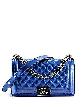 Chanel Boy Flap Bag Quilted Patent Old Medium (view 1)