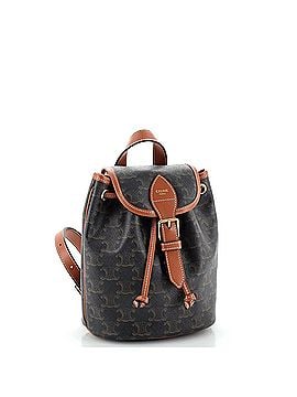 Céline Folco Backpack Triomphe Coated Canvas Mini (view 2)
