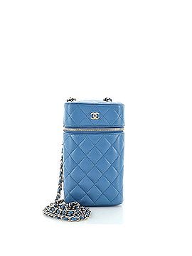 Chanel Classic Vanity Phone Holder with Chain Quilted Caviar (view 1)