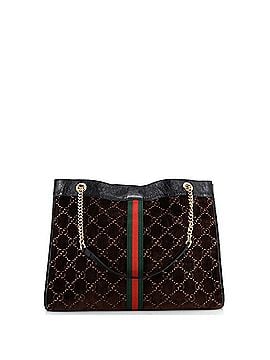 Gucci Rajah Chain Tote GG Velvet Large (view 2)