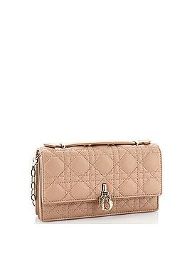 Christian Dior Miss Dior Charms Top Handle Flap Bag Cannage Quilt Lambskin Mini (view 2)