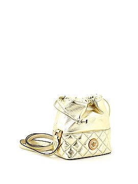 Versace Medusa Drawstring Bucket Bag Quilted Leather Small (view 2)