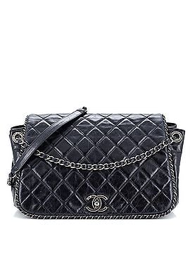 Chanel Chain Around Accordion Flap Bag Quilted Leather Medium (view 1)