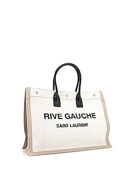 Saint Laurent Rive Gauche Shopper Tote Canvas Large (view 2)