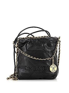Chanel 22 Chain Hobo Quilted Caviar Mini (view 1)
