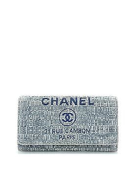 Chanel Deauville Flap Wallet Raffia Long (view 1)