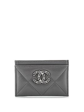 Chanel 19 Card Holder Quilted Leather (view 1)